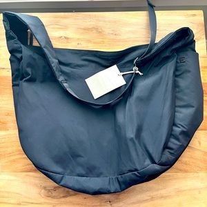 Everlane Black Crossbody Nylon Tote Oversized carry all